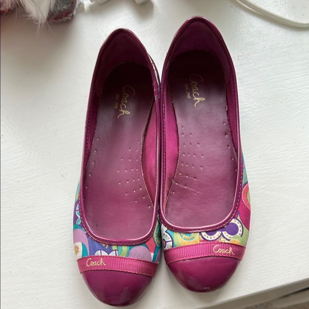 Coach Women's Eggplant Flats